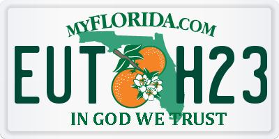 FL license plate EUTH23