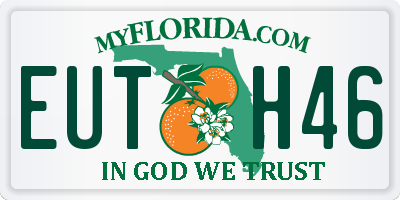 FL license plate EUTH46