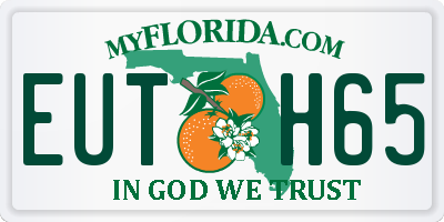 FL license plate EUTH65