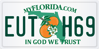 FL license plate EUTH69