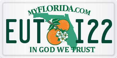 FL license plate EUTI22