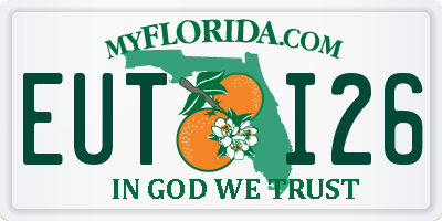 FL license plate EUTI26
