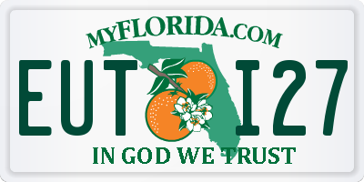 FL license plate EUTI27