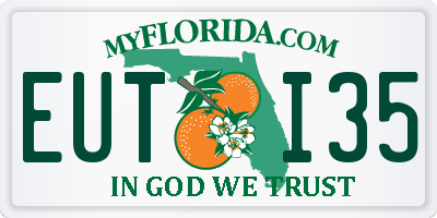 FL license plate EUTI35