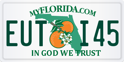 FL license plate EUTI45