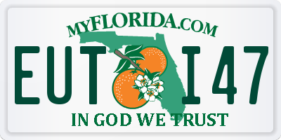 FL license plate EUTI47