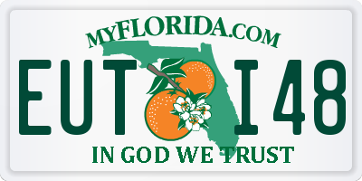 FL license plate EUTI48