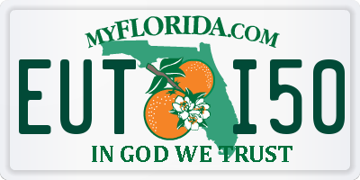 FL license plate EUTI50