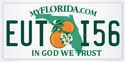 FL license plate EUTI56