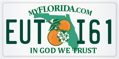 FL license plate EUTI61