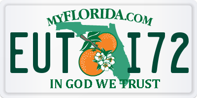 FL license plate EUTI72