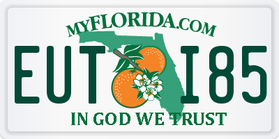 FL license plate EUTI85