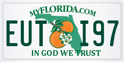FL license plate EUTI97