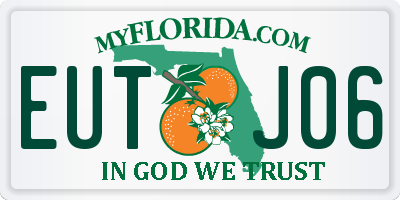FL license plate EUTJ06