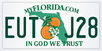 FL license plate EUTJ28