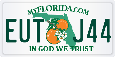 FL license plate EUTJ44