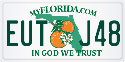 FL license plate EUTJ48