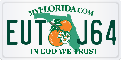 FL license plate EUTJ64
