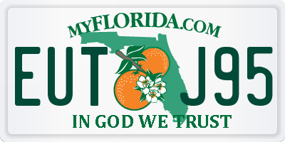 FL license plate EUTJ95