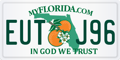 FL license plate EUTJ96