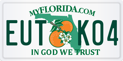 FL license plate EUTK04