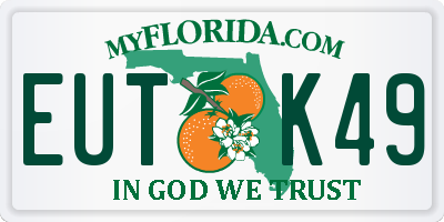 FL license plate EUTK49