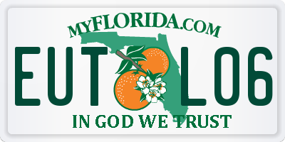 FL license plate EUTL06