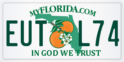 FL license plate EUTL74
