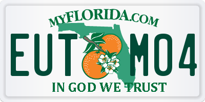 FL license plate EUTM04