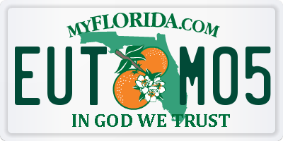 FL license plate EUTM05