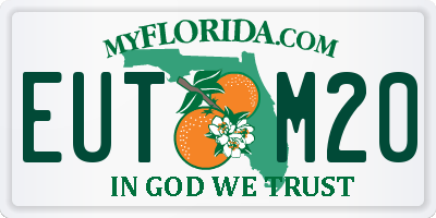 FL license plate EUTM20