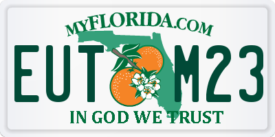 FL license plate EUTM23