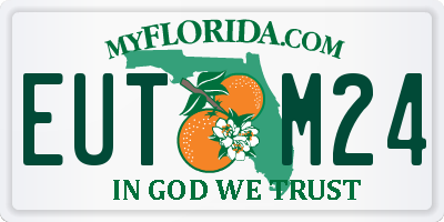 FL license plate EUTM24