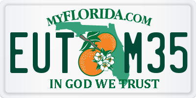 FL license plate EUTM35