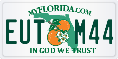 FL license plate EUTM44