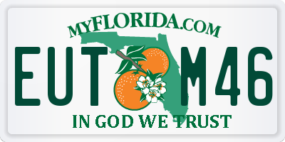FL license plate EUTM46