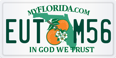 FL license plate EUTM56
