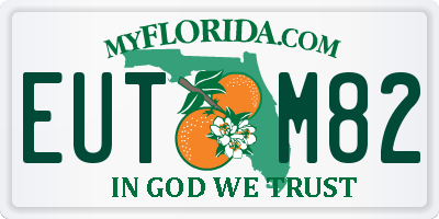 FL license plate EUTM82