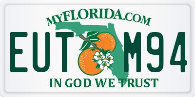 FL license plate EUTM94