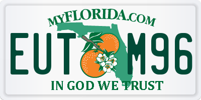 FL license plate EUTM96