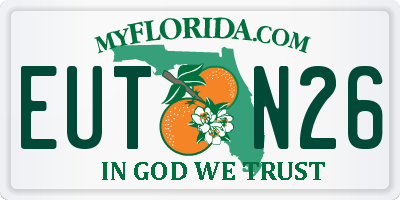 FL license plate EUTN26