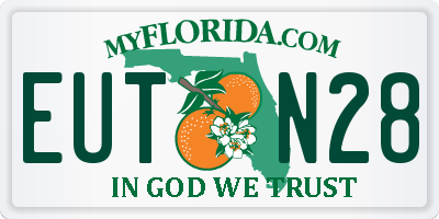 FL license plate EUTN28