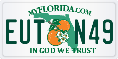 FL license plate EUTN49