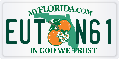 FL license plate EUTN61