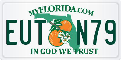 FL license plate EUTN79