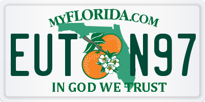 FL license plate EUTN97