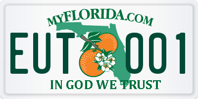 FL license plate EUTO01