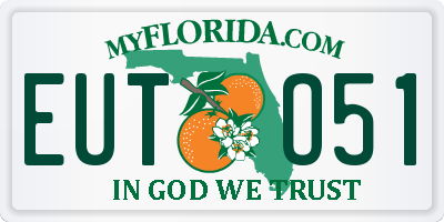 FL license plate EUTO51