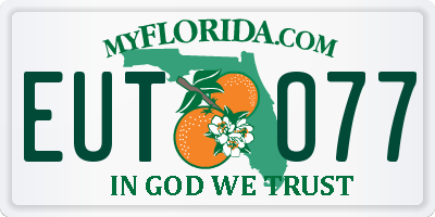 FL license plate EUTO77