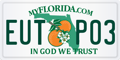 FL license plate EUTP03